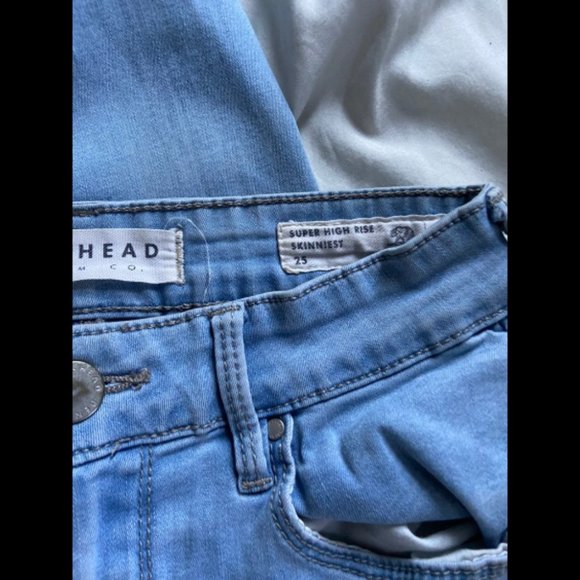 PACSUN Bullhead High Rise Knee Cut Jeans 25 - Picture 3 of 3